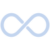 Light blue infinity symbol