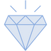 Blue diamond icon